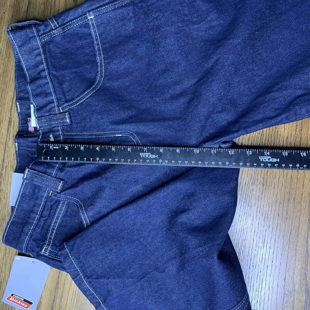 Dickies Dark Wash Denim Carpenter Shorts Relaxed Fit Baggy Streetwear Jean